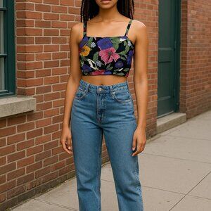 RACHEL ROY Women's Floral Top SMALL